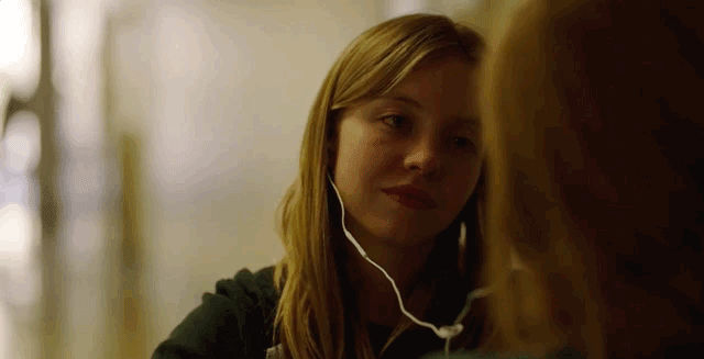 A gif of Amy Adams and Sydney Sweeney from HBO's Sharp Objects