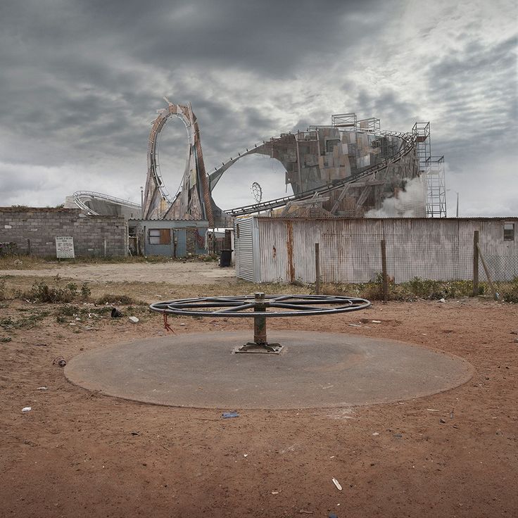 Justin Plunkett's image of an abandoned roller coaster